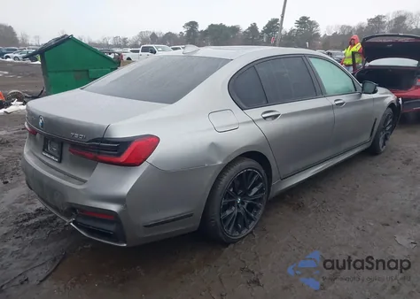 2022 BMW 750 I xDrive z USA, uszkodzony, nr VIN WBA7U2C05NCJ06571